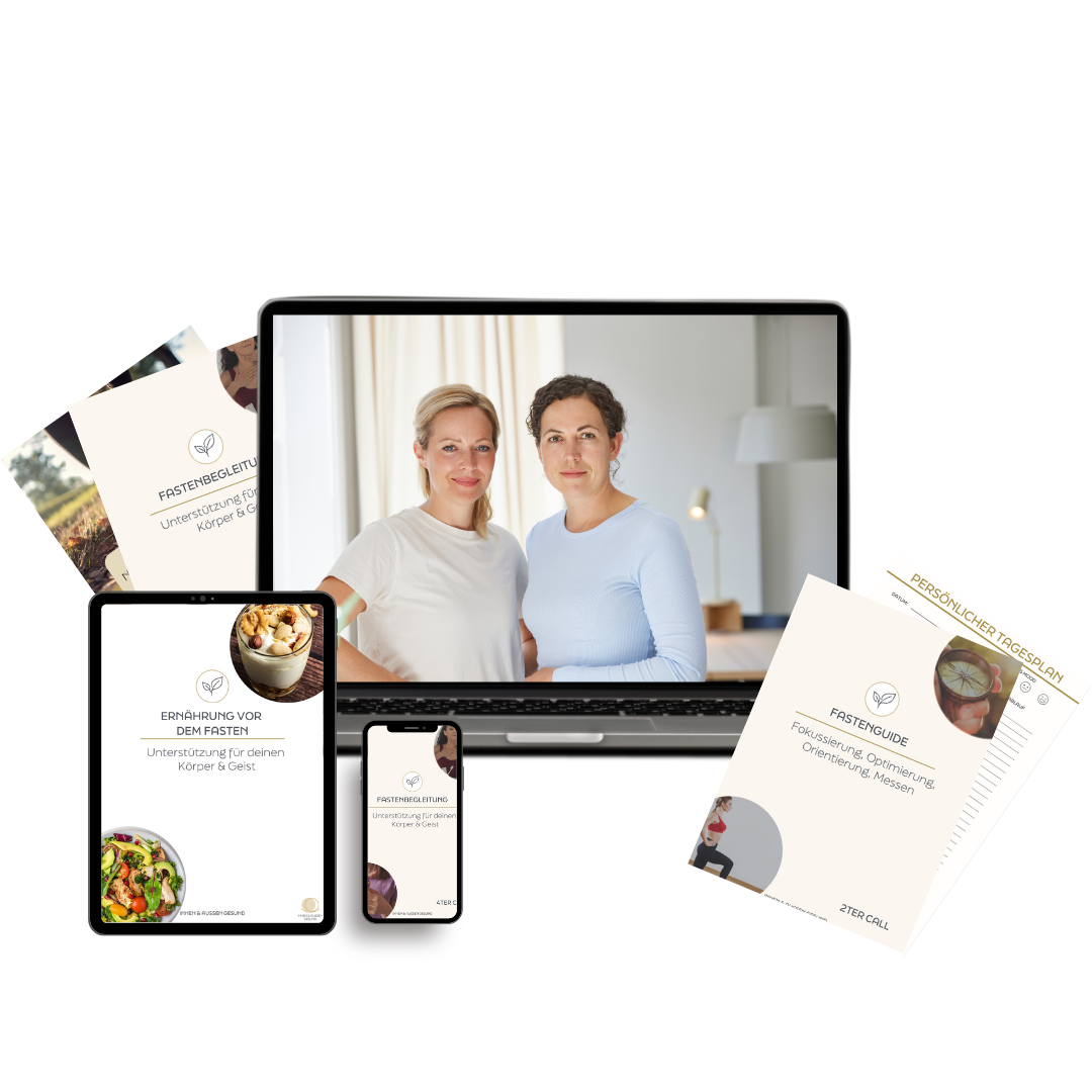 White Tablet and Template Mockup Instagram Post Fastenkurs_uebersicht
